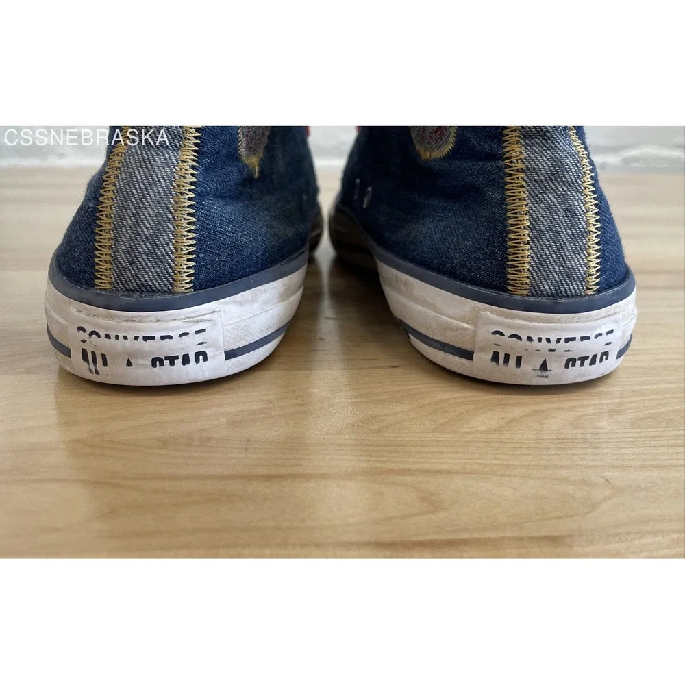 Converse Blue Vintage Chuck Taylor All Star‎ High Reverse Twill - Size 6